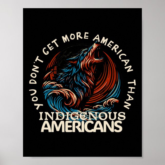 Stöd infödda amerikaner mot Trump Poster (Framsidan)