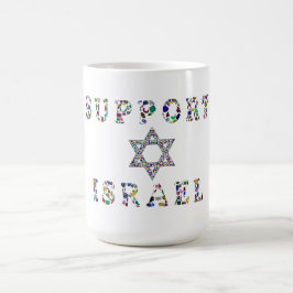 Stöd Israel Diamond och Gemstone Magisk Mugg