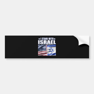 Stöd Israel Jag står med Israel  Bildekal