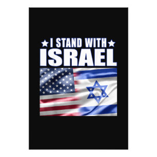 Stöd Israel Jag står med Israel  Fototryck