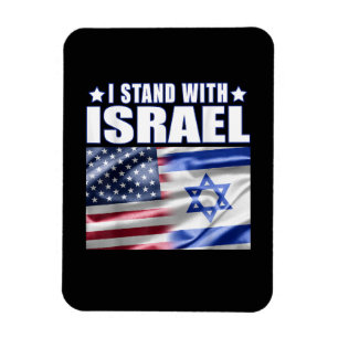 Stöd Israel Jag står med Israel  Magnet