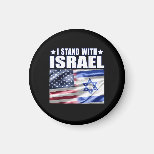 Stöd Israel Jag står med Israel  Magnet (Framsidan)
