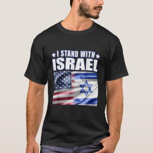 Stöd Israel Jag står med Israel  T Shirt