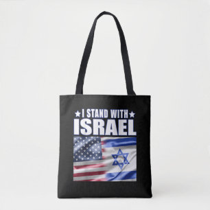 Stöd Israel Jag står med Israel  Tygkasse