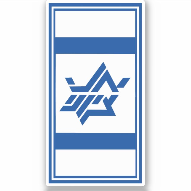 STÖD ISRAEL KLISTERMÄRKEN (Framsida)