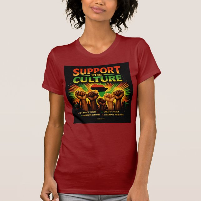 Stöd Kultur T Shirt (Framsida)