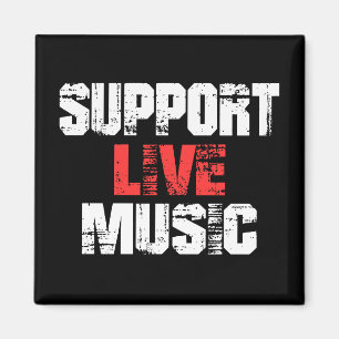 Stöd Livemusik Magnet