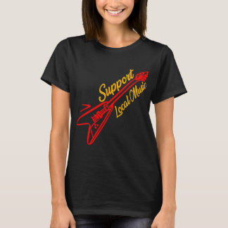 Stöd Lokal Musik Sova Med En Musiker Band St T Shirt