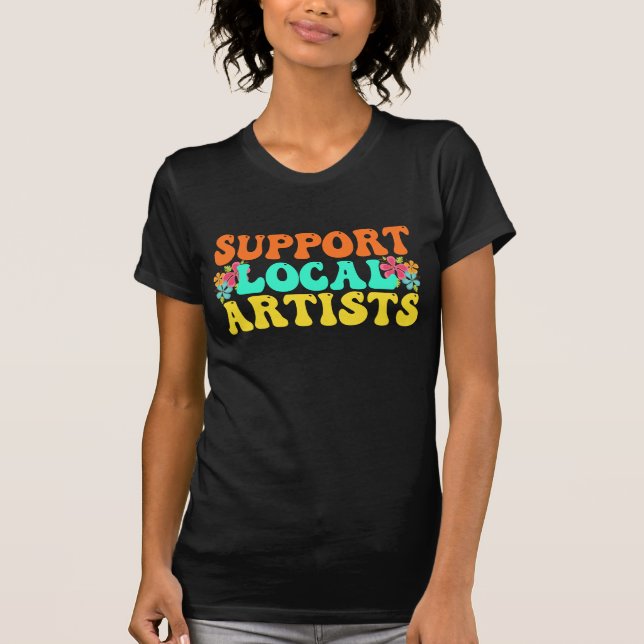 Stöd lokala artister för Music Älskare T Shirt (Framsida)
