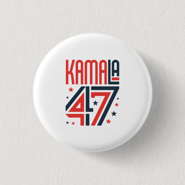 Stöd med en Kamala Harris kampanj-knapp Knapp (Framsida)