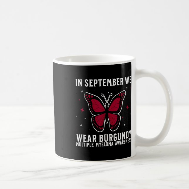 Stöd medvetenhet om blodcancer Multipel Myelom Med Kaffemugg (Höger)