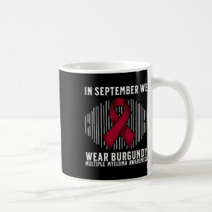 Stöd medvetenhet om blodcancer Multipel myelom Med Kaffemugg