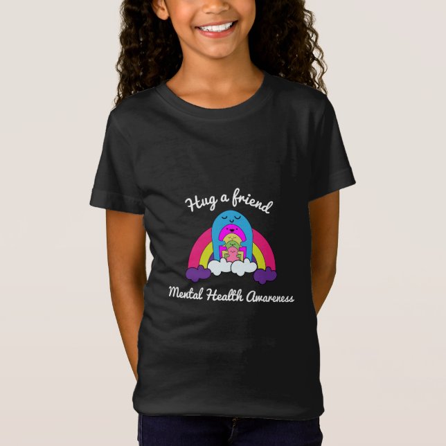 Stöd medvetenhet om psykisk hälsa      t shirt (Framsida)