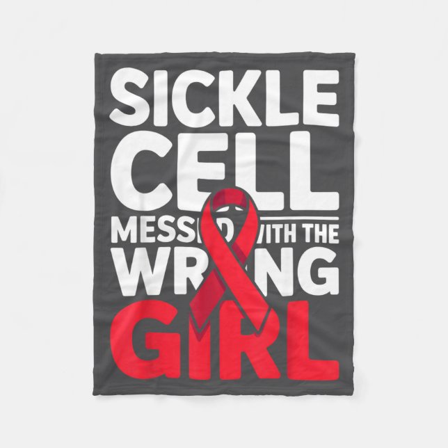 Stöd Messed Wrong Sickle Warrior Cell Kul Fleecefilt (Framsidan)