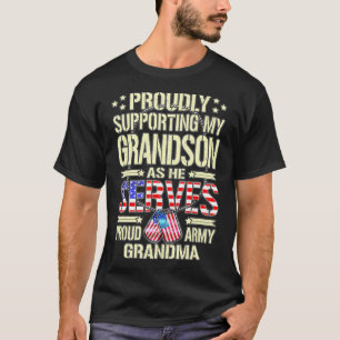 Stöd min morson som han servar proud-armén Gra T Shirt