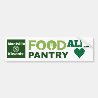 Stöd Montville Kiwanis Food Pantry Bildekal