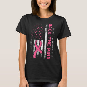 Stöd nk-flaggan Bröstcancer Medvetenhet Kvinnor Mä T Shirt