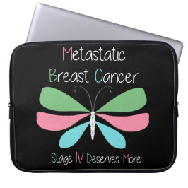 Stöd och främjande av metastaserad bröstcancer laptop fodral