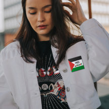 Stöd och fri palestinsk Flagga