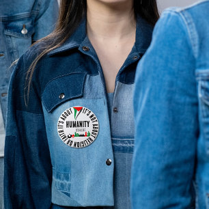 Stöd och fri palestinsk Flagga Knapp