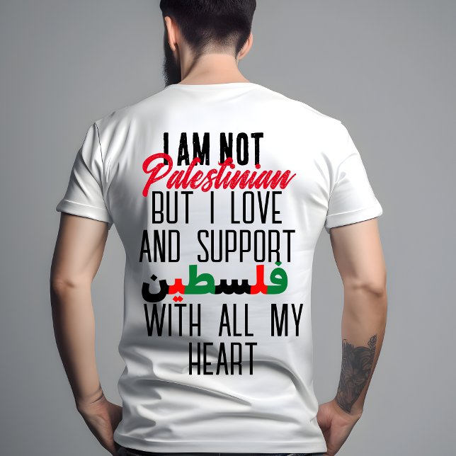 Stöd och fri palestinsk Flagga T Shirt (Skapare uppladdad)