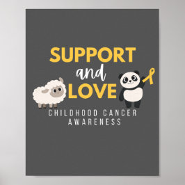 stöd och kärlek barncancer Skriv ut och Poster