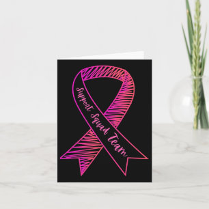 Stöd på World Cancer Day Squad Team Breast Cancer Kort