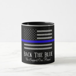 STÖD POLISEN KOPP STÖDJER POLIS MUG