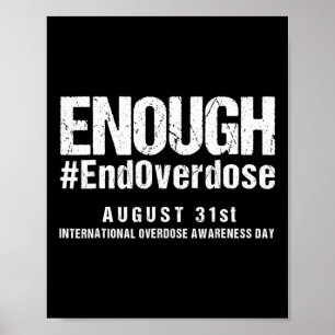 Stöd Sluta överdosering av Internationell Medveten Poster
