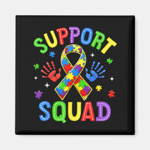Stöd Squad Autism Medvetenhet Familj Kläder Män Magnet