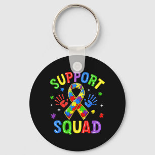 Stöd Squad Autism Medvetenhet Familjeoutfits Män Nyckelring