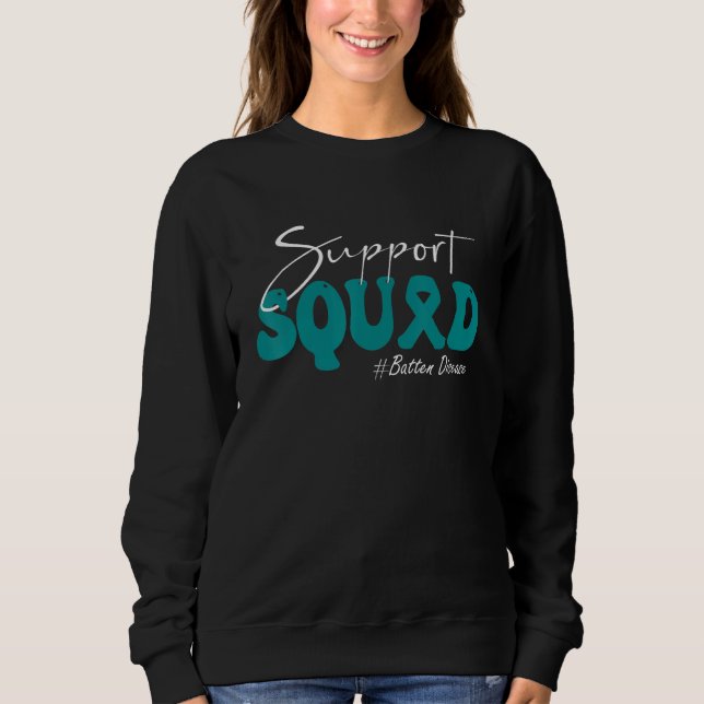 Stöd Squad Batten Disease Awareness Turkos Band T Shirt (Framsida)