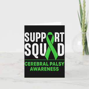 Stöd Squad Cerebral pares medvetenhet månad CP Kort