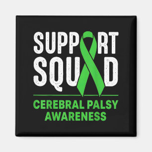 Stöd Squad Cerebral pares medvetenhet månad CP Magnet