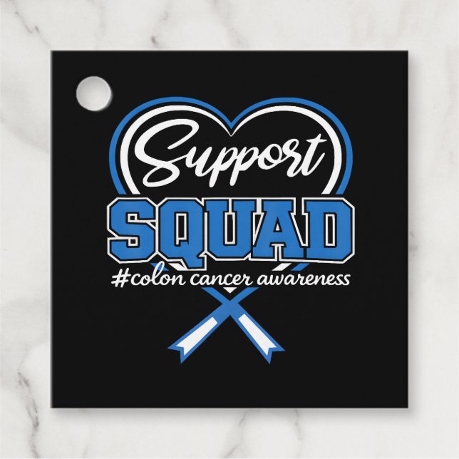 Stöd Squad Colon Gåvor Etiketter (Framsida)