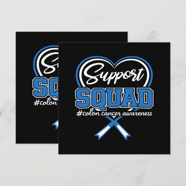 Stöd Squad Colon Meny (Fram/baksida)