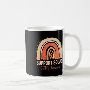 Stöd Squad CRPS-medvetenhet Rainbow Orange Band Kaffemugg