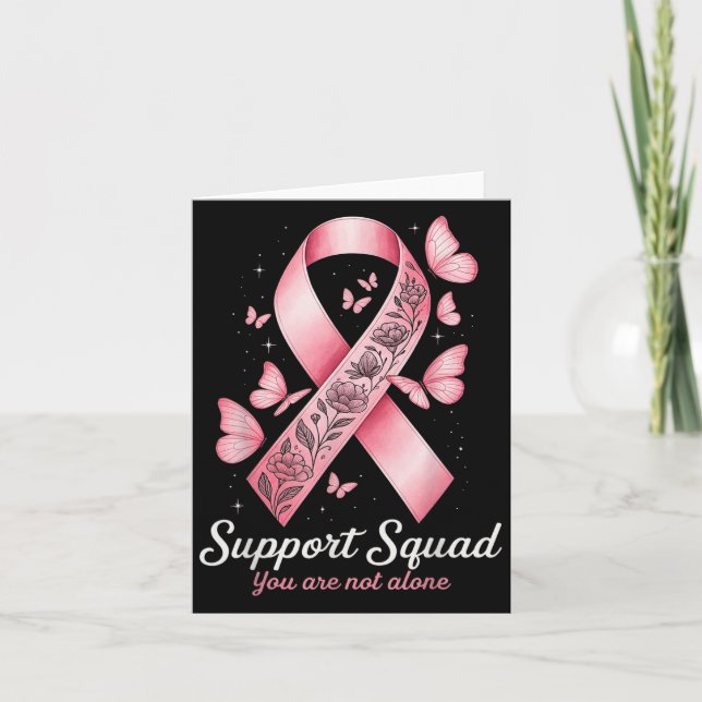 Stöd Squad Du är inte ensam Band Medvetenhet B Kort (Framsida)