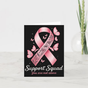 Stöd Squad Du är inte ensam Band Medvetenhet B Kort