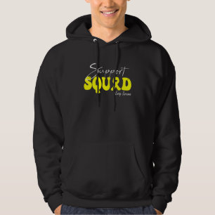 Stöd Squad Ewing Sarcoma-medvetenhet Gul Bandana Hoodie