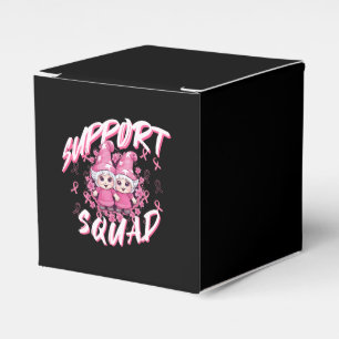 Stöd Squad Gnome Warrior Bröstcancer Medvetenhet Presentaskar