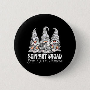Stöd Squad Hjärncancer Medvetenhet Knapp