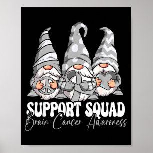 Stöd Squad Hjärncancer Medvetenhet Poster