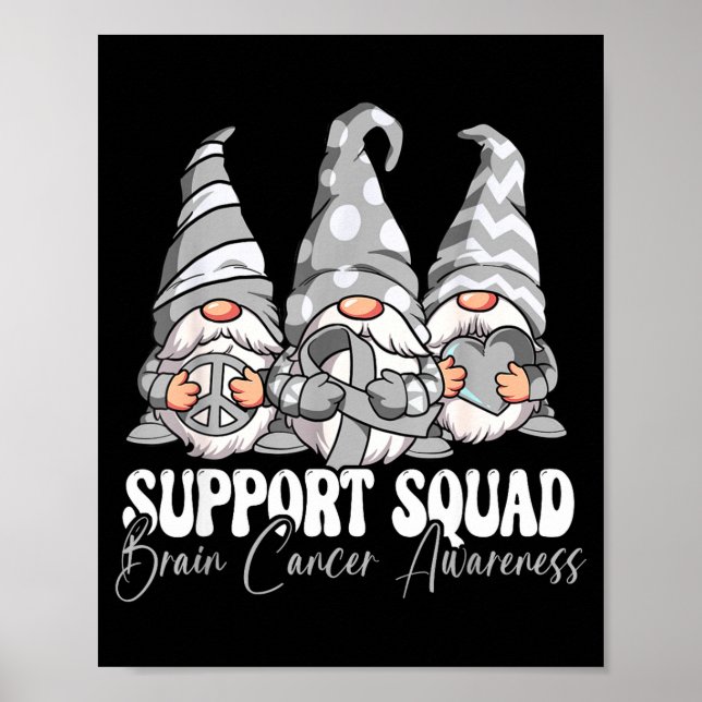 Stöd Squad Hjärncancer Medvetenhet Poster (Framsidan)
