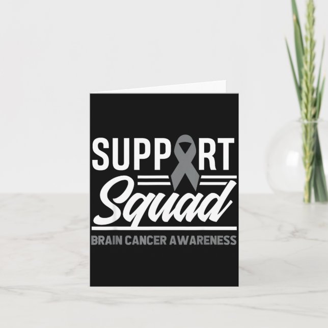Stöd Squad Hjärntumör Stöd Hjärncancer Kort (Framsida)