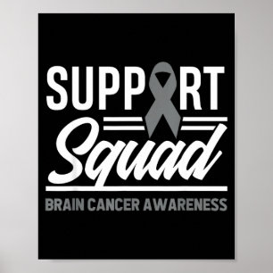 Stöd Squad Hjärntumör Stöd Hjärncancer Poster