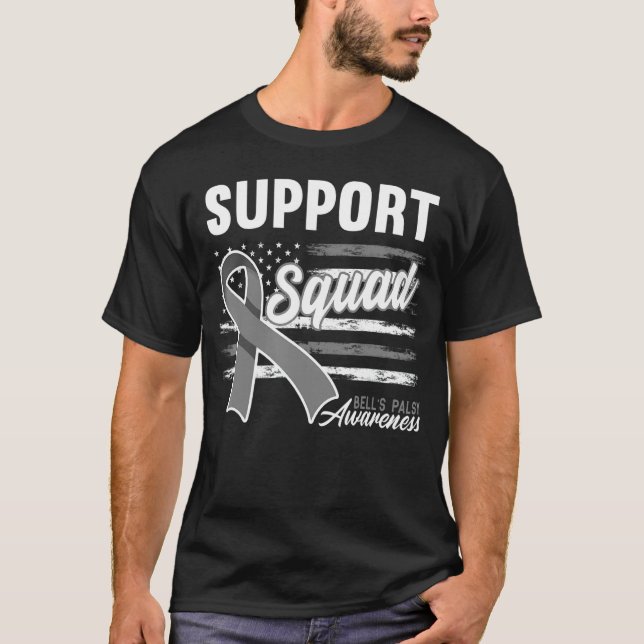 Stöd Squad I Ansiktsmurklingar Paralysis I Klockor T Shirt (Framsida)