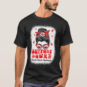 Stöd Squad Messig tofs Fjäril Rött band Blod T Shirt