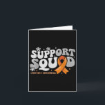 Stöd Squad Orange Band Leukemi Medvetenhet Krig Kort<br><div class="desc">Stöd Squad Orange Band Leukemi Medvetenhet Krigare</div>