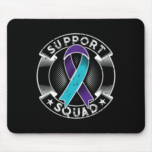 Stöd Squad Ribbon Suicide Prevention Awareness  Musmatta (Framsidan)